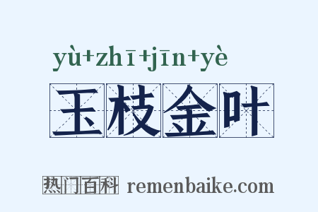 玉枝金叶是什么意思的图片